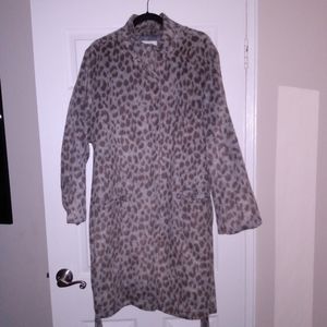 Plus Leopard print coat